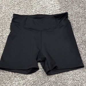 High-Rise Black Women's Performance Shorts